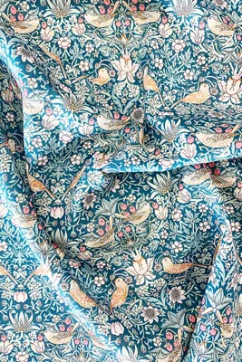 Liberty Strawberry Thief King Size Duvet Set - Green, Cotton product
