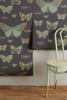 Lepidoptera Butterflies & Dragonflies Wallpaper - Grey product