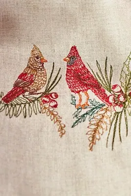 Coral & Tusk Cardinals Dish Towel - Linen by Anthropologie, alternate view
