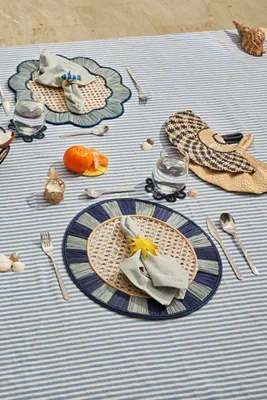 Handwoven Placemat - Blue, Natural Fibers product
