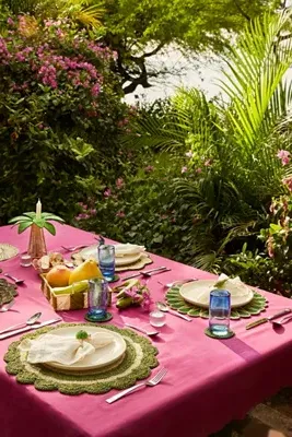 Handwoven Placemat - Green, Natural Fibers product