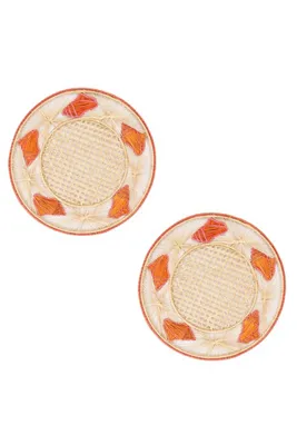 Handwoven Placemat - Orange, Natural Fibers product