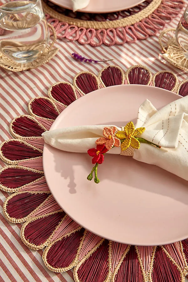 Handwoven Placemat - Red, Natural Fibers product