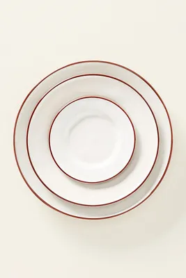 Beja Set of 4 Appetizer Plates - Red, Stoneware product