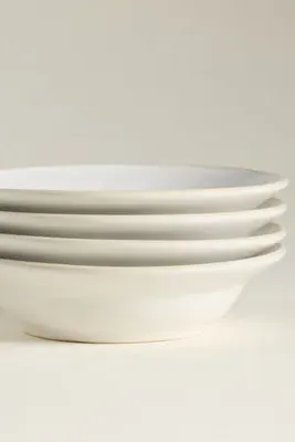 Beja Stoneware Soup/Pasta Plate Set of 4 - Ivory product