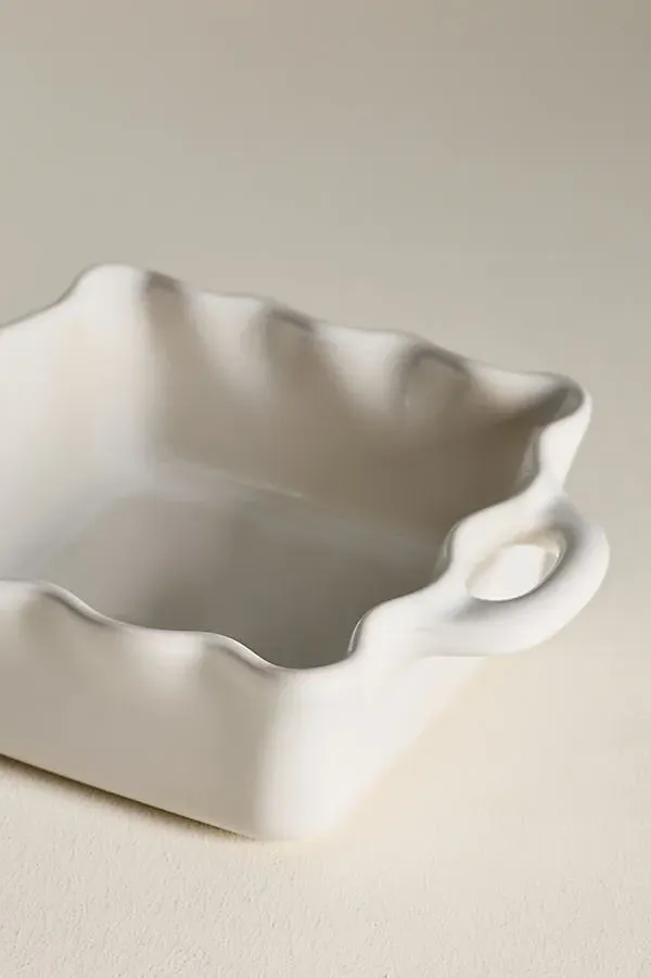 Casafina Cook & Host Square Baker - White, Stoneware by Anthropologie, alternate view