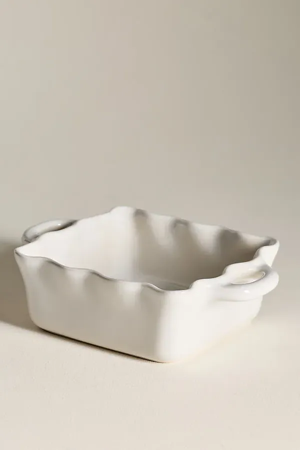 Casafina Cook & Host Square Baker - White, Stoneware by Anthropologie