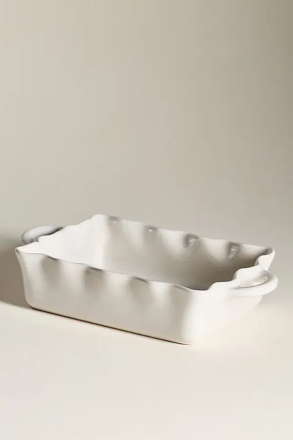 Casafina Rectangular Baker Cook & Host - White, Stoneware by Anthropologie