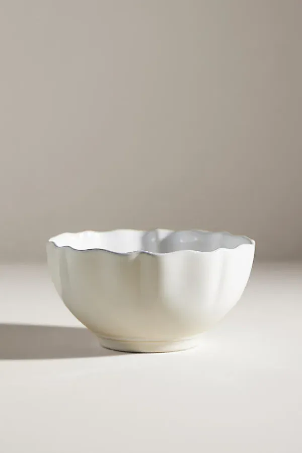 Rosa Cereal Bowls Set of 4 - White, Stoneware product
