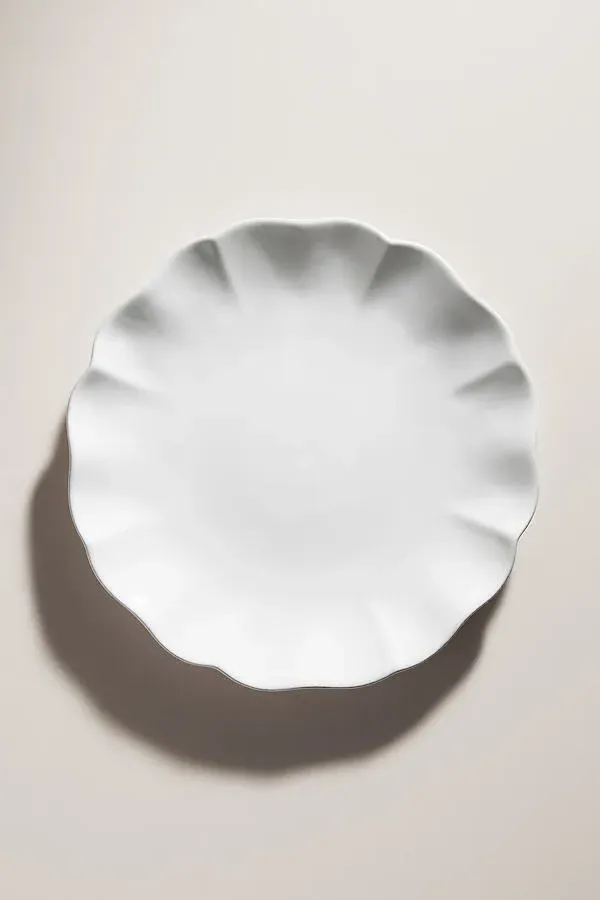 Rosa Set of 4 Dinner Plates - White, Fine Stoneware product