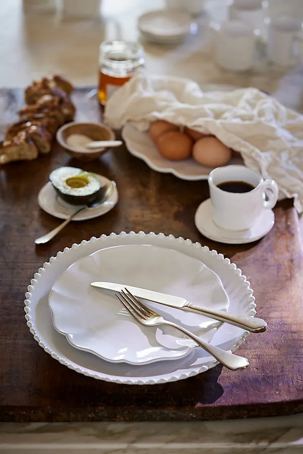 Rosa Side Plates Set of 4 - White, Fine Stoneware product