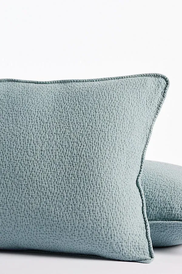 Cascade Matelasse Euro Sham - Organic Cotton by Anthropologie
