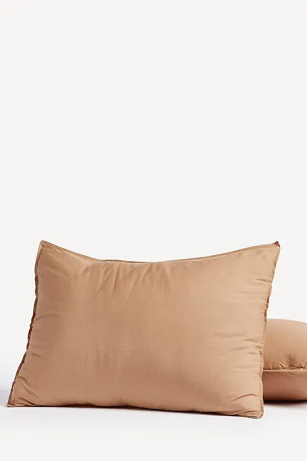 Crinkled Percale Standard Sham - Orange, Organic Cotton product