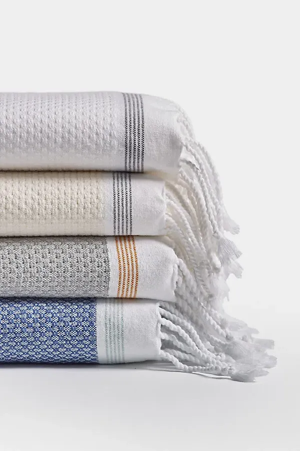 Mediterranean Khadi Bath Sheet - Green, Organic Cotton product
