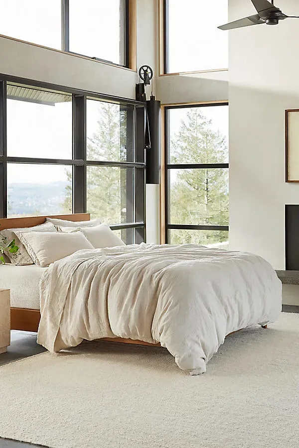 Organic Relaxed Linen Sham - Beige, Linen product