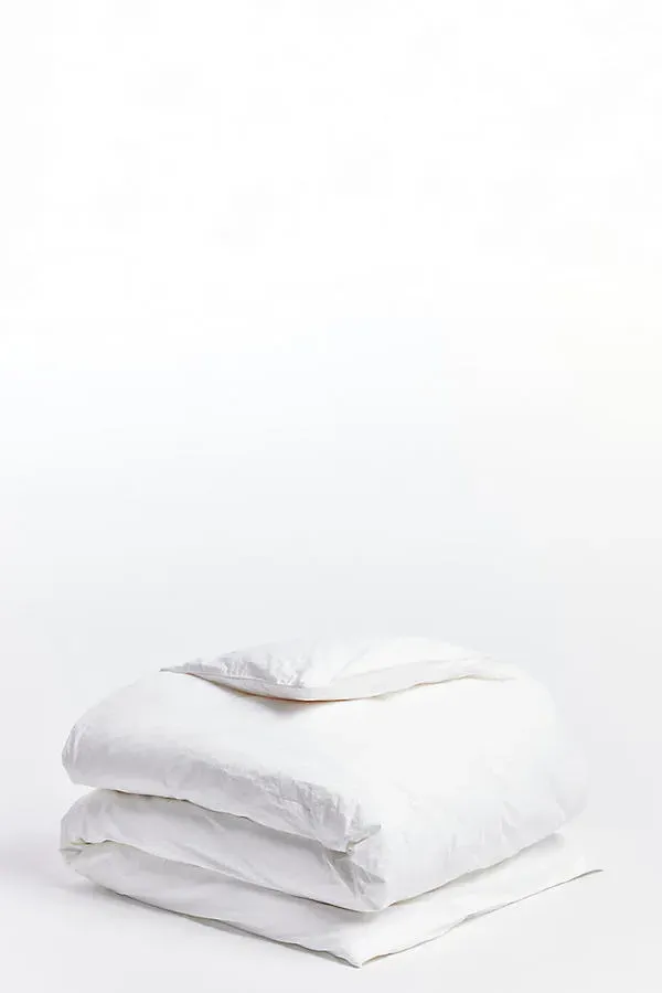 Refined Organic Percale Duvet Cover - White, Cotton product
