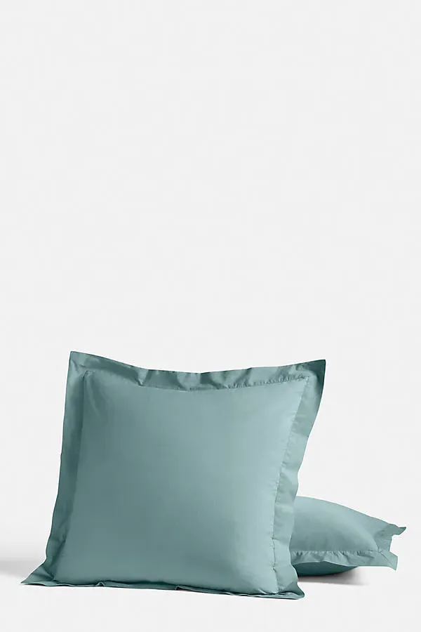 Refined Organic Percale Euro Sham - Blue, Cotton product