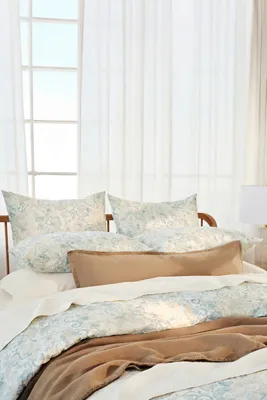 Solana Queen Duvet Cover - Blue, Organic Cotton product