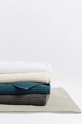 Temescal Ribbed Bath Mat - Beige, Organic Cotton by Anthropologie, image 2
