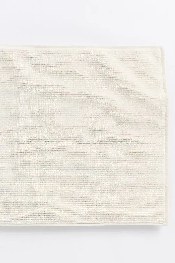 Temescal Ribbed Bath Mat - Beige, Organic Cotton by Anthropologie
