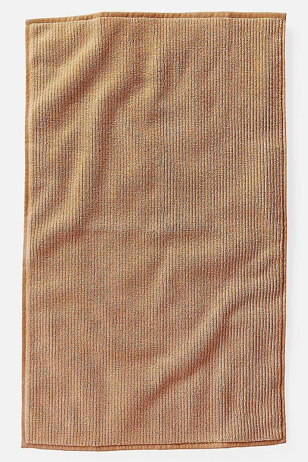 Temescal Ribbed Bath Mat - Orange, Organic Cotton by Anthropologie