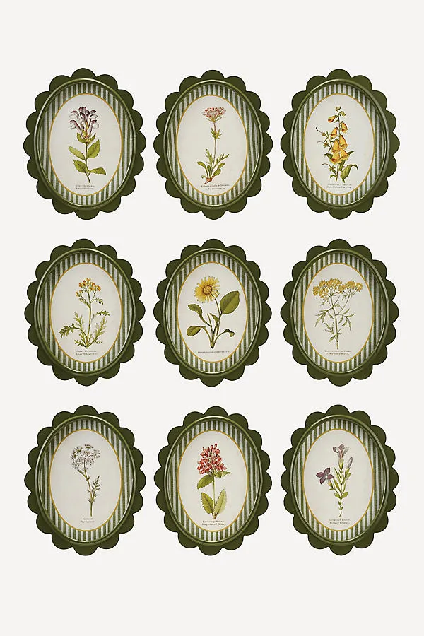 9-Piece Oval Wood-Framed Wall Charms product