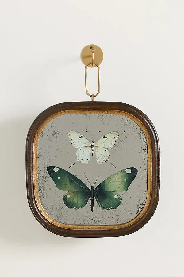 Frame Antique Butterfly Wall Decor - Black product
