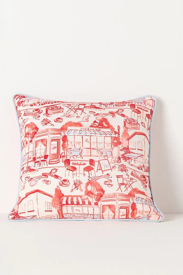Cotton Printed Cushion - Red product