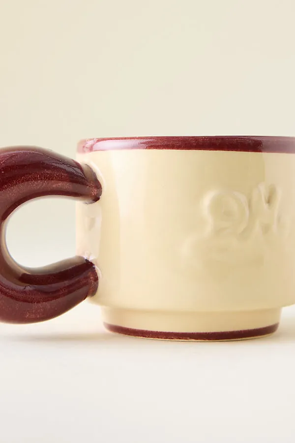 Handpainted Chubby Coffee Cup - Ceramic product