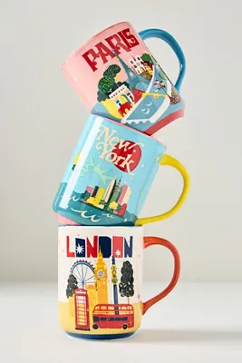 Daniella Manini Stoneware Mug - Blue product