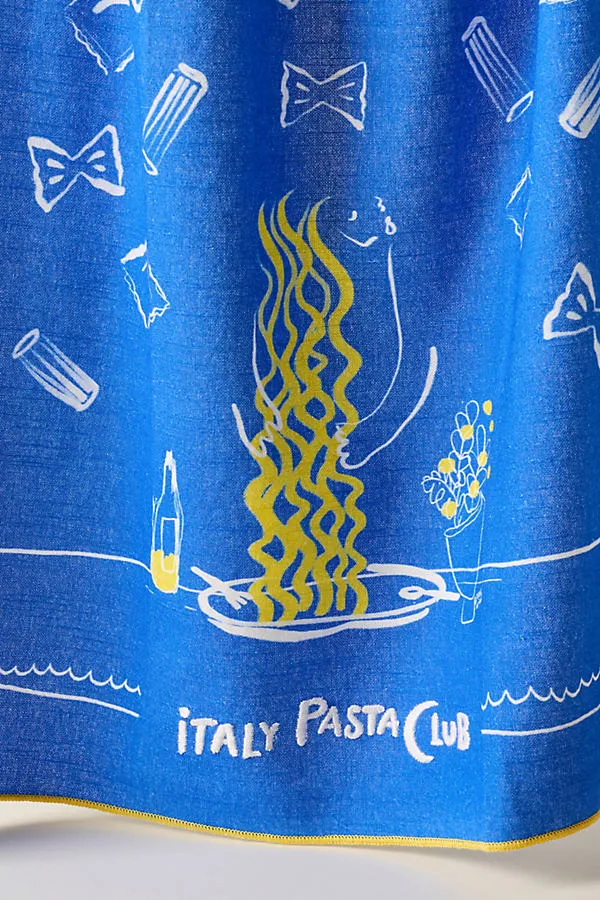 Pasta Club Tea Towel - White, Cotton product