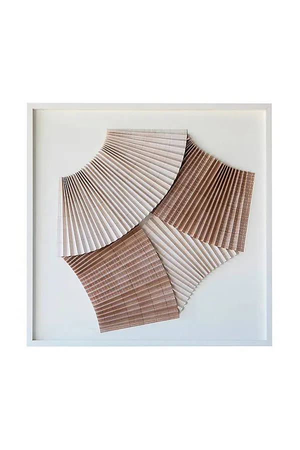 Pleated Kite Wall Art - Pink by Anthropologie