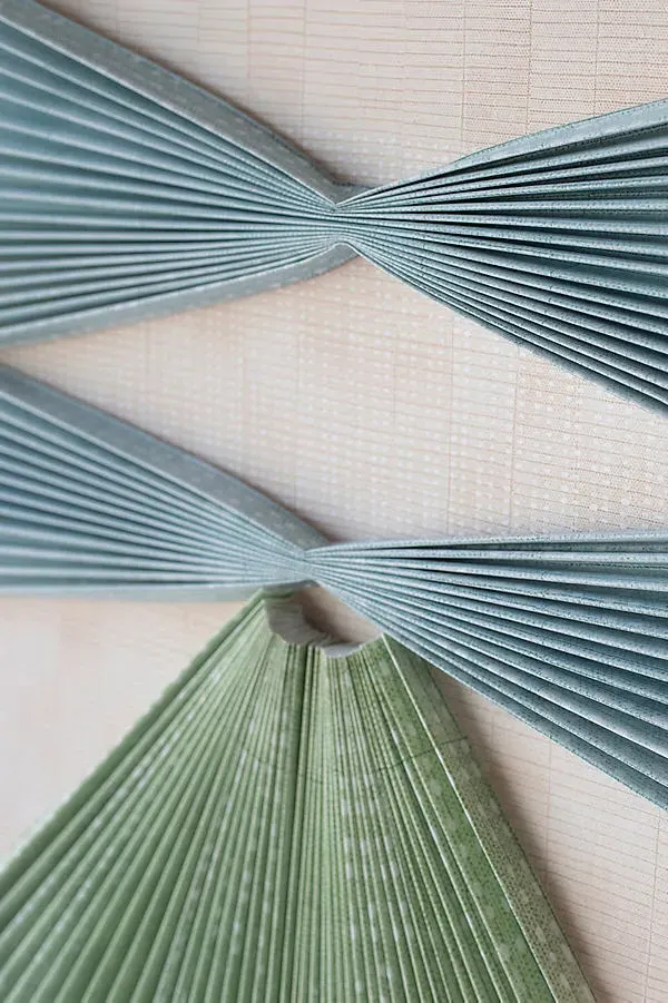 Pleated Summer Wall Art - Blue, Fine Art Paper by Anthropologie, alternate view