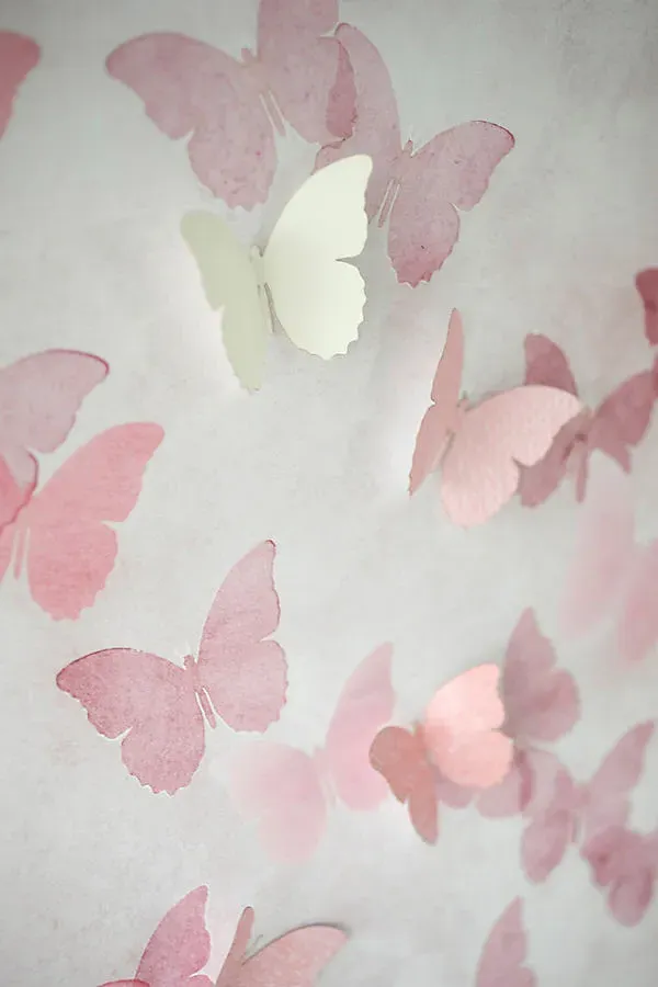 Summer Dimensional Butterflies Wall Art - Paper, Poplar Wood by Anthropologie, alternate view