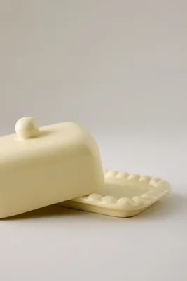 Dakota Earthenware Butter Dish - Yellow product