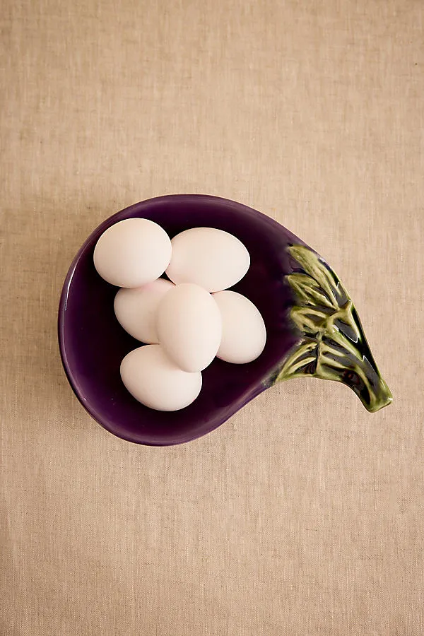 Denise Aubergine Shaped Decorative Bowl - Purple product
