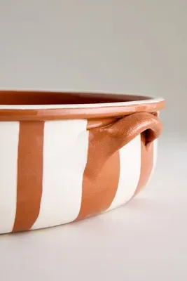 Hot Stuff Hand-Painted Large Serving Bowl - Brown, Earthenware product