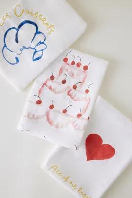 Linen Tea Towel - Pink product