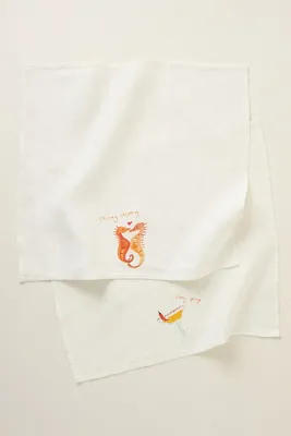 Skinny Linen Napkins Set of 2 - Orange product