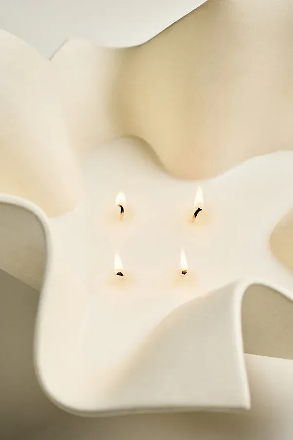 Fresh Joy Large Ceramic Candle - Ivory, Cotton product