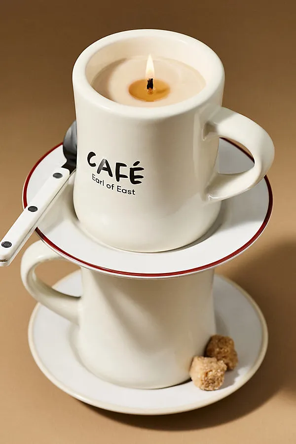 Gourmand Americano Cafe Candle - Brown, Cotton by Anthropologie