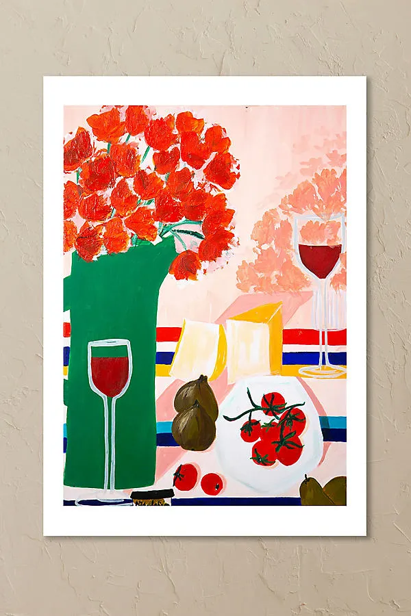 After the Swim Wall Art Print - Red, Acrylic product