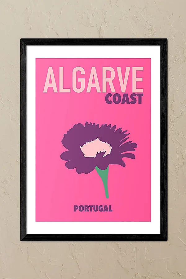 Algarve Coast Portugal Framed Art Print - Black product