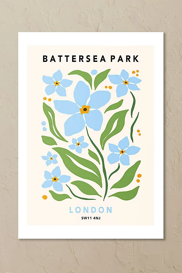 Battersea Park II Wall Art Print - Blue product
