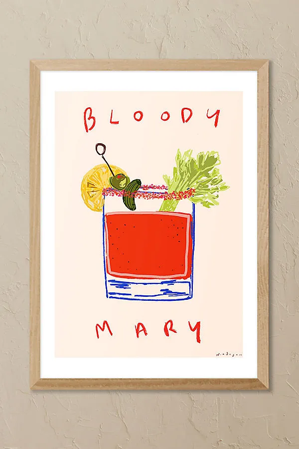 Bloody Mary A3 Framed Wall Art - Red product