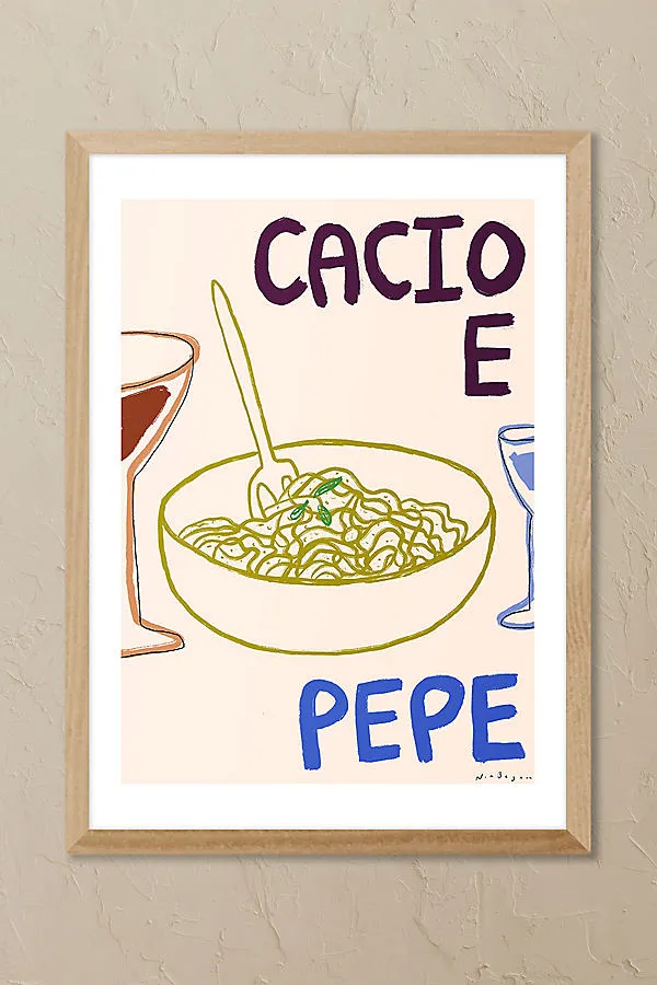 Cacio e Pepe A3 Framed Wall Art - Nia Beynon product