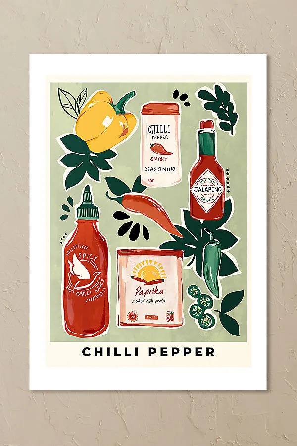Charlie Taylor Chilli Pepper Wall Art Print product