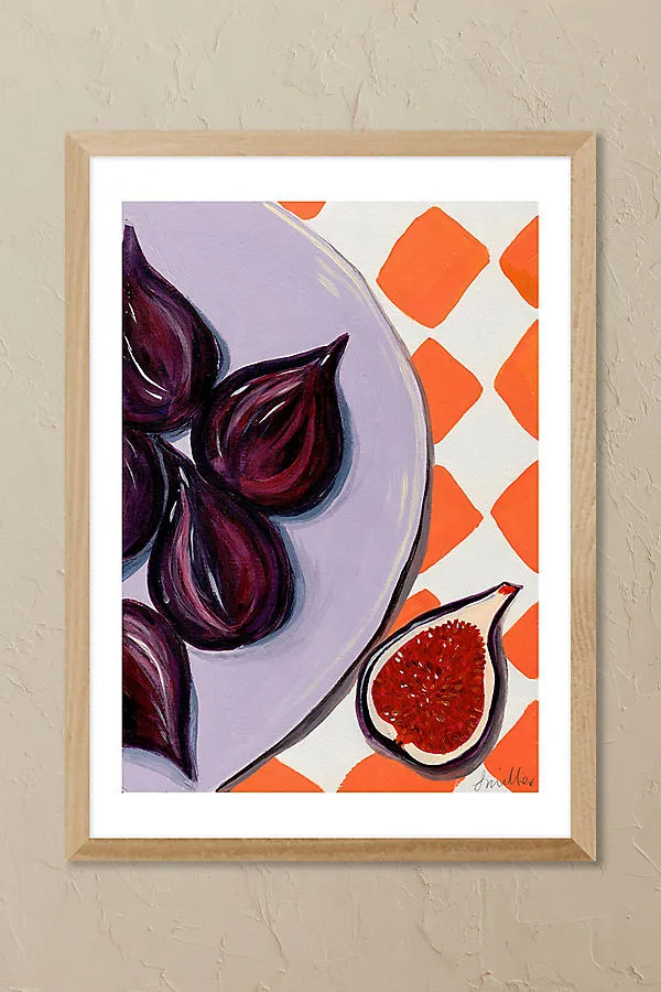 First of The Figs A3 Framed Wall Art - Orange product