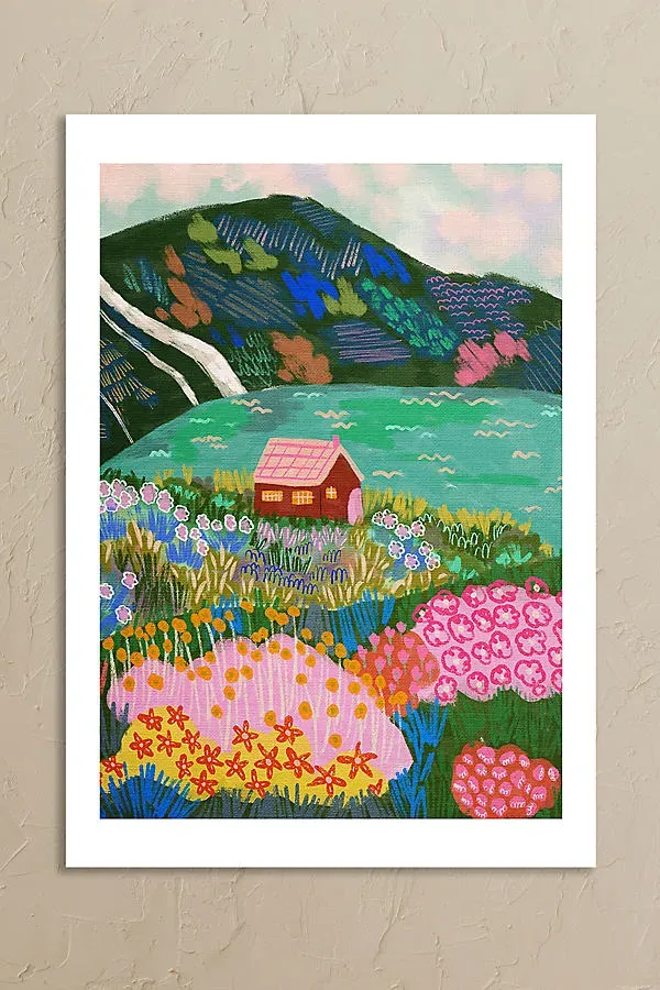 House by the Lake Wall Art Print product
