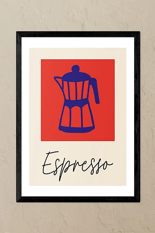 Inoui Espresso Framed Wall Art Print - Black product